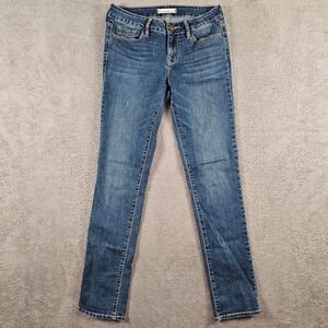 Bullhead Black Womens Skinny Jeans Medium Wash Blue Denim Juniors Size 9